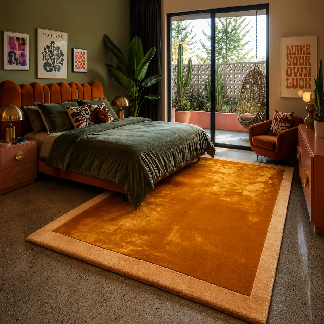 Wool & Art Silk Rug