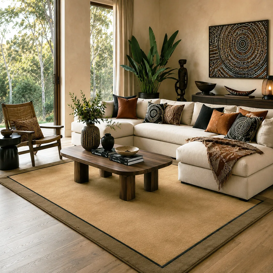 Double border rug