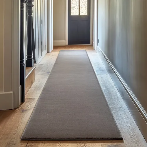 Plain White Aluminium Wool Runner